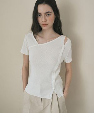 언발란스 니트_아이보리