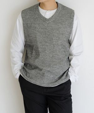 모노 올데이 니트 베스트 [XL-6XL]