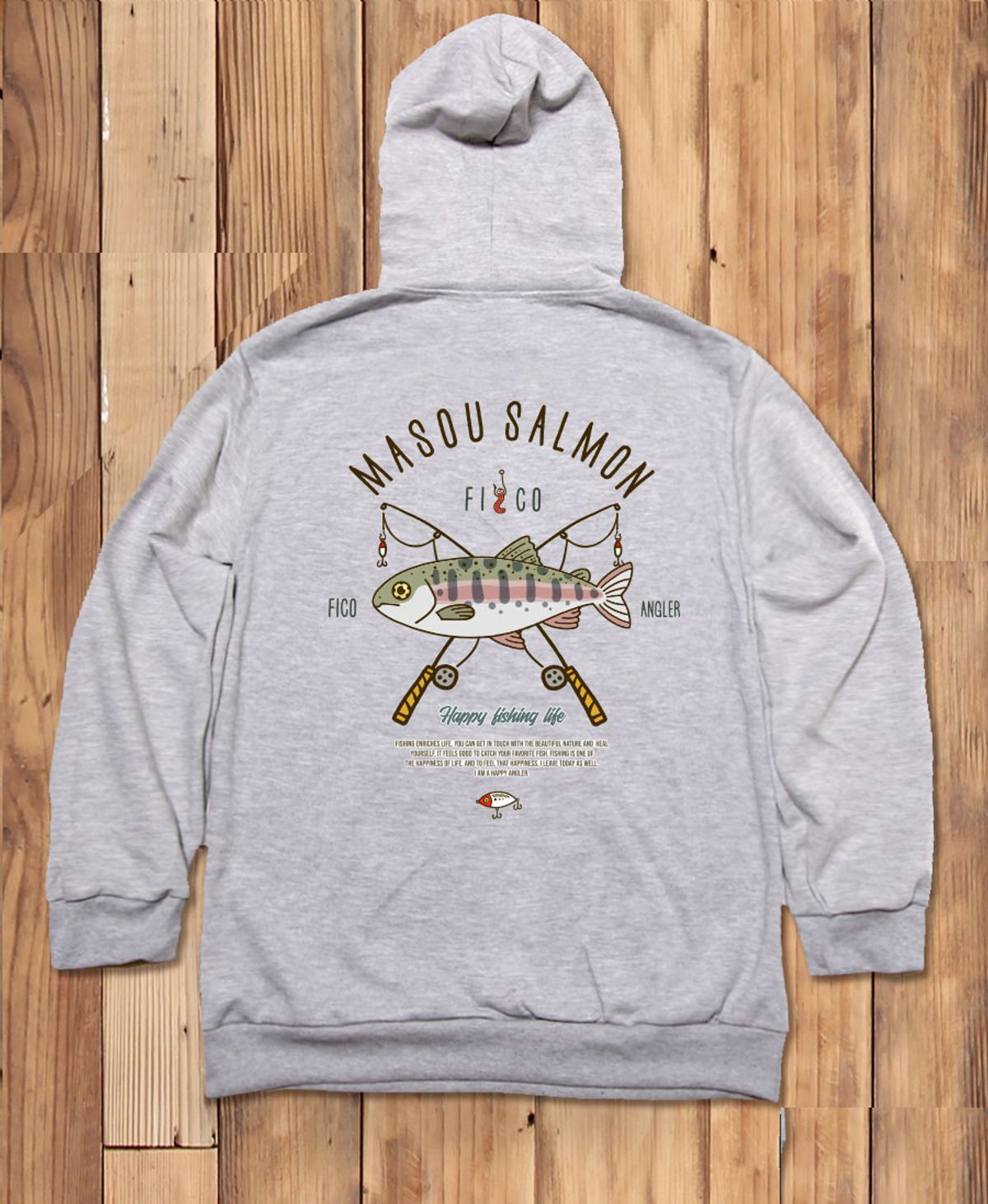 돌돌(DOLDOL) FICO-HOODY-255 익스트림 낚시 브랜드 피코앵글러 산천어 후드티