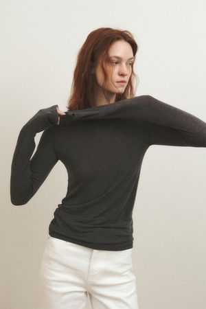 울 텐셀 레이어드 티_5colors