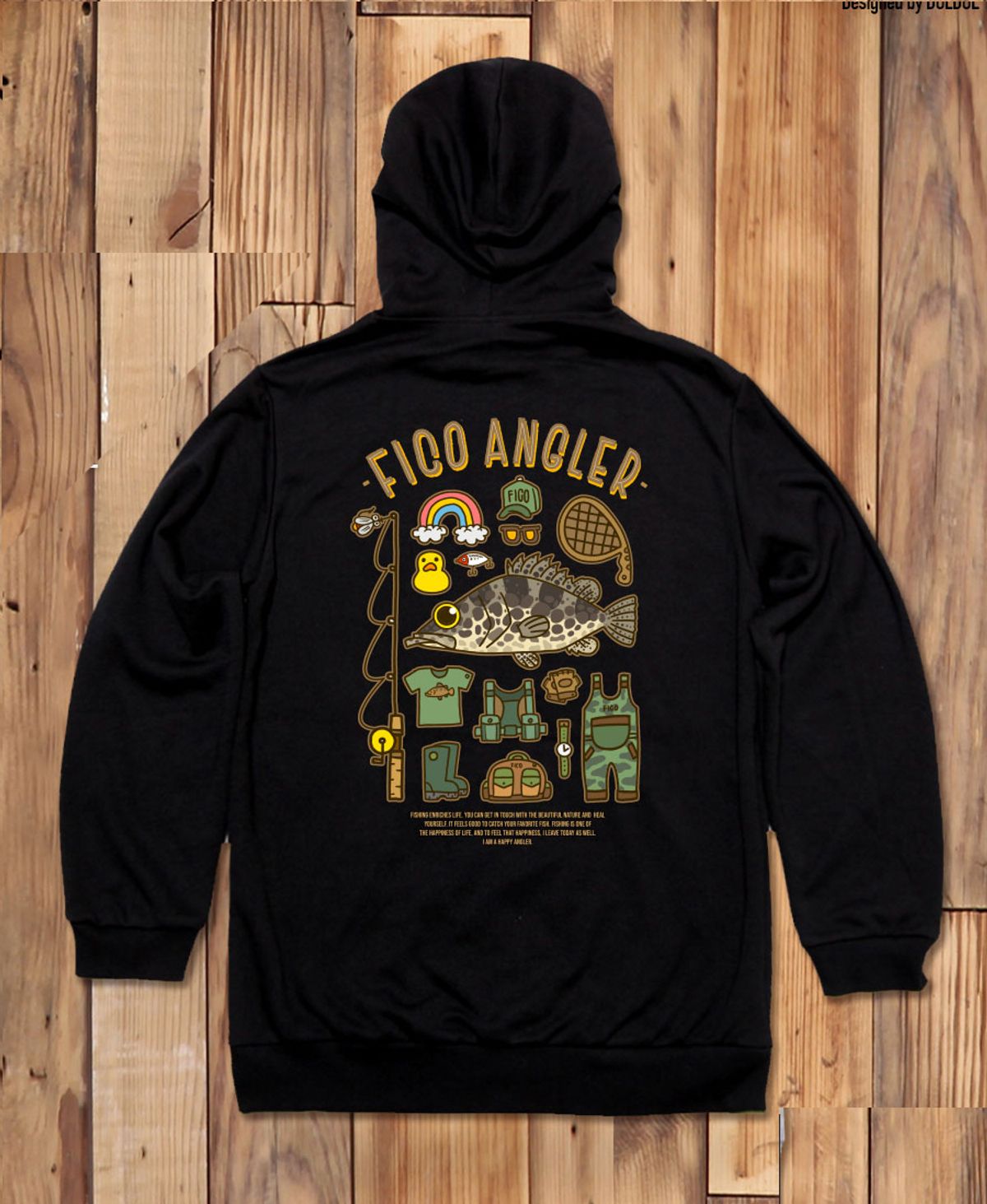 돌돌(DOLDOL) FICO-HOODY-256 익스트림 낚시 브랜드 피코앵글러 쏘가리 후드티