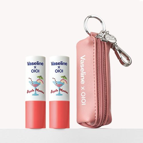 Vaseline Lip Therapy Color Care 4.2g 2 pieces + X OIOI collaboration lip case keyring.