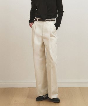 데님 라이크 슬랙스_크림