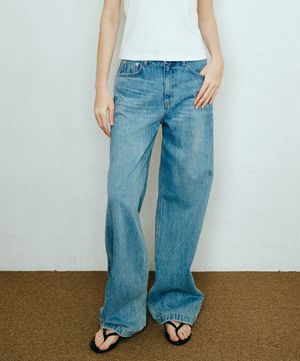 시즌리스 와이드 데님 팬츠_라이트블루