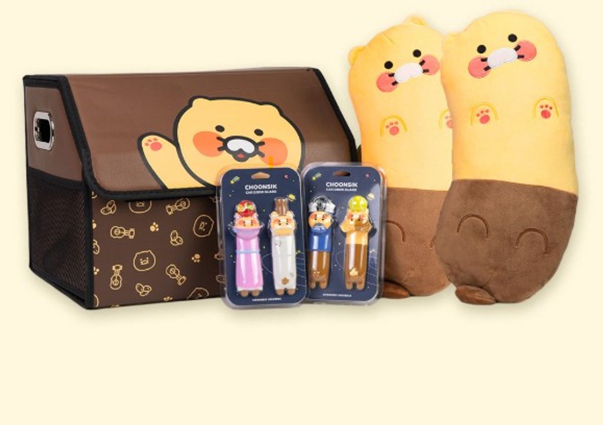 카카오프렌즈 파트너(KAKAOFRIENDS PARTNERS) (실속팩) 카카오프렌즈 차량용품 패키지 세트