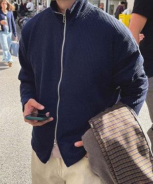 모노 올데이 투웨이 니트 집업 [XL-6XL]