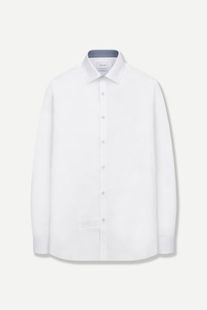 이지케어 모던 솔리드 라이트 슬림 셔츠 화이트 YJEFIS592WH