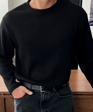 모노 올데이 라운드 니트티 [XL-6XL]