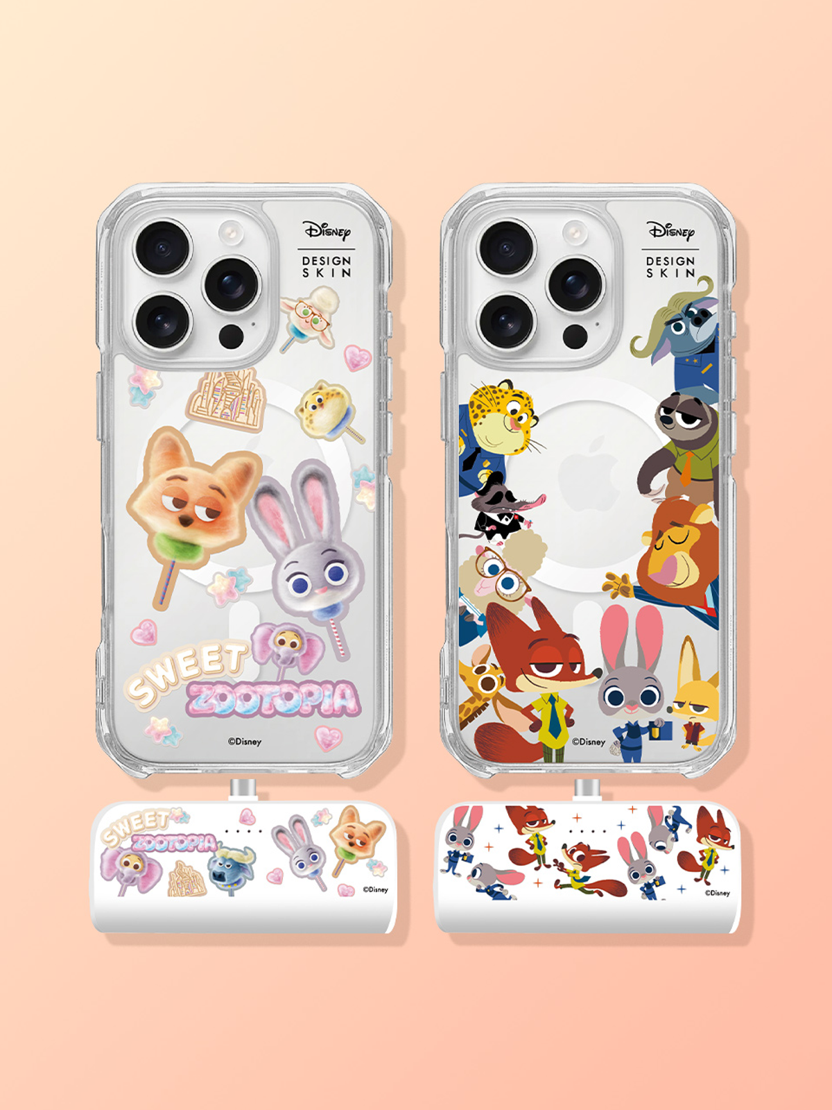 디자인스킨(DESIGNSKIN) [디즈니] 도킹형 C타입 보조배터리_주토피아1