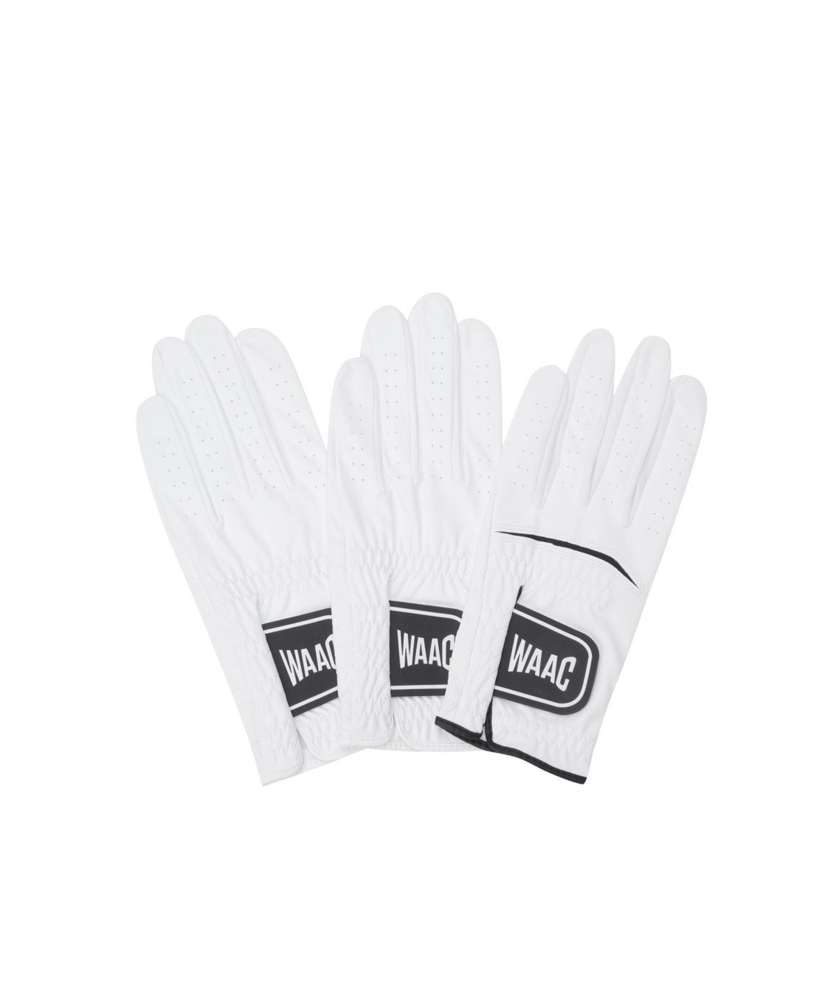 왁(WAAC) Men Synthetic Leather WAACKY Golf Gloves (3PACK) WGHCX26140WHX