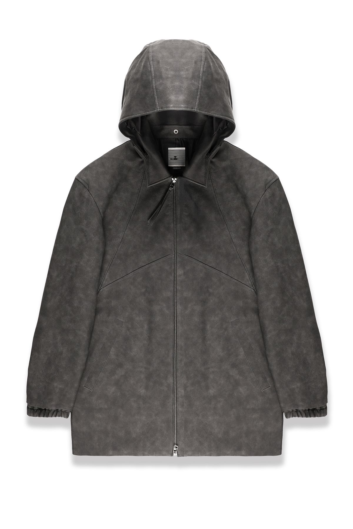 폼리쉬(FORMLICH) WEATHERED LEATHER CAR COAT / WASHED GREY [TYPE 002]