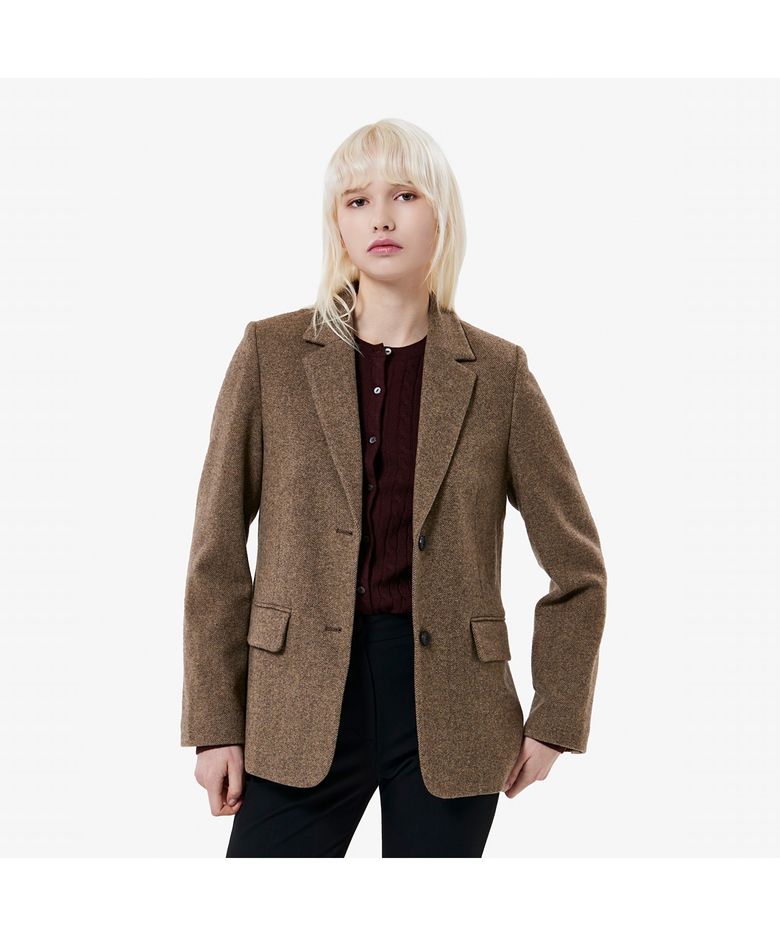 여성 소프트 울블렌디드 테일러드 자켓 BF721E-55N DPC