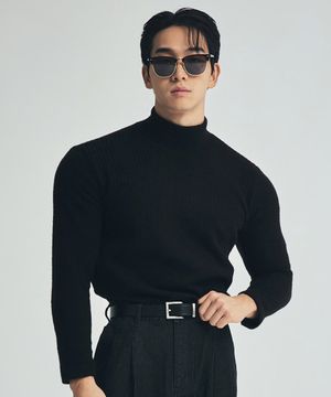 헤비웨잇 머슬 풀커버 폴라티 블랙