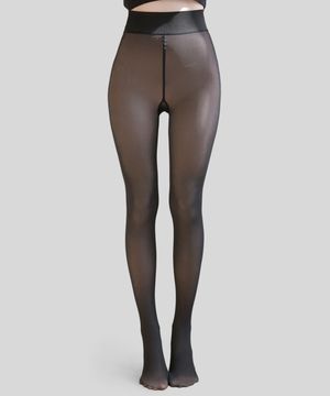 ZL 기모 시스루 착시 스타킹