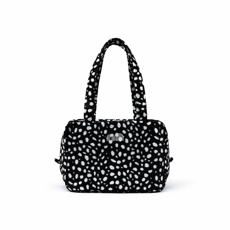 Pattern Shoulder Bag Black