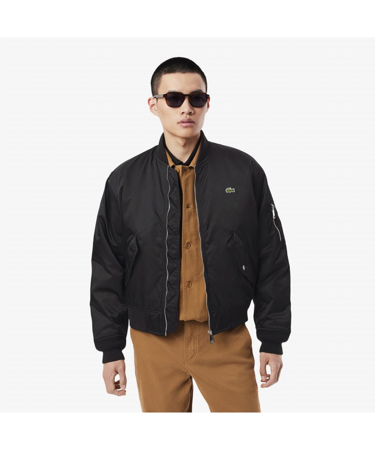 라코스테(LACOSTE) 남성 MA-1 패딩 블루종 BH7165-55N 031