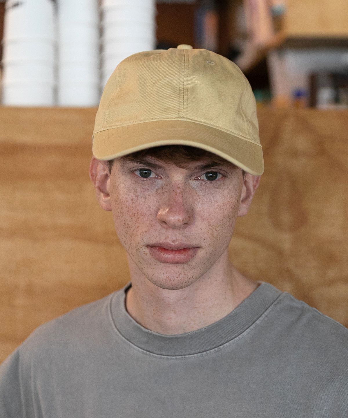 챕터(CHAPTER) CASUAL WASHING BALL CAP-베이지