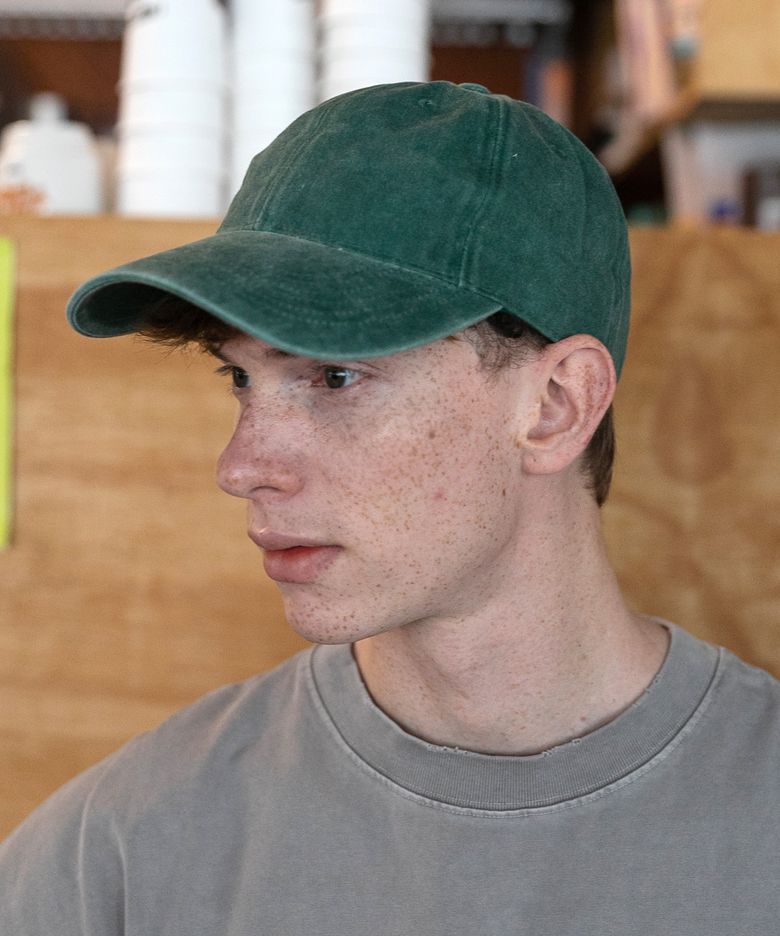 STANDARD STONE-WASHED BALL CAP-그린