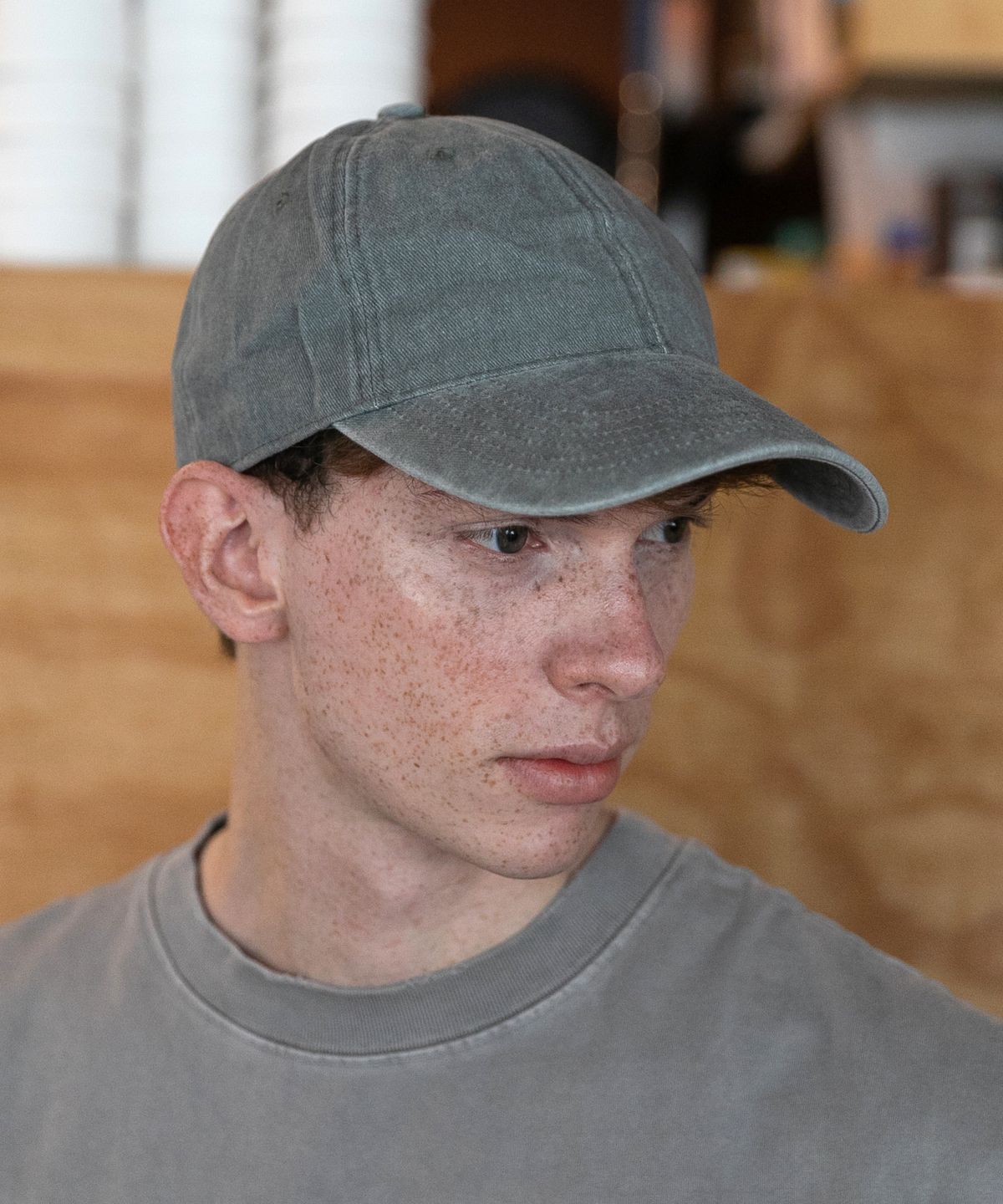 챕터(CHAPTER) STANDARD STONE-WASHED BALL CAP-그레이