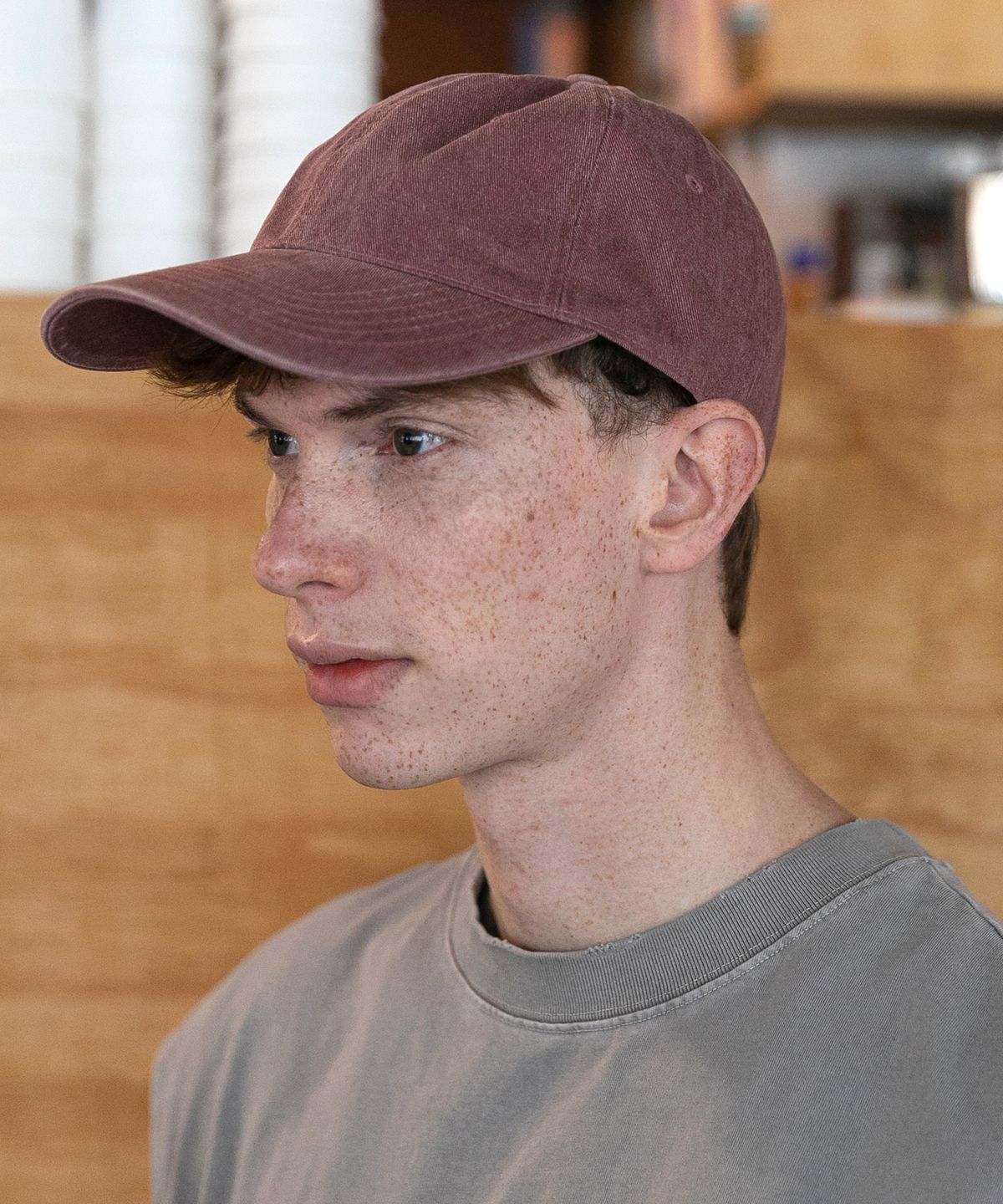 챕터(CHAPTER) STANDARD PIGMENT BALL CAP-버건디