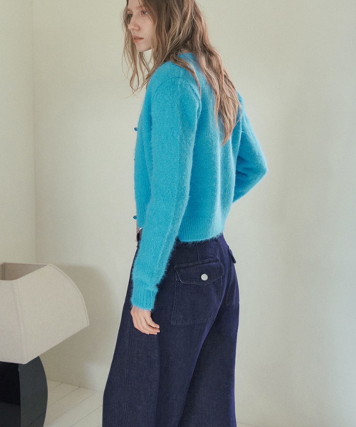 헤인트(HAINT) [기모] LEV CURVED DENIM PANTS_DARK BLUE