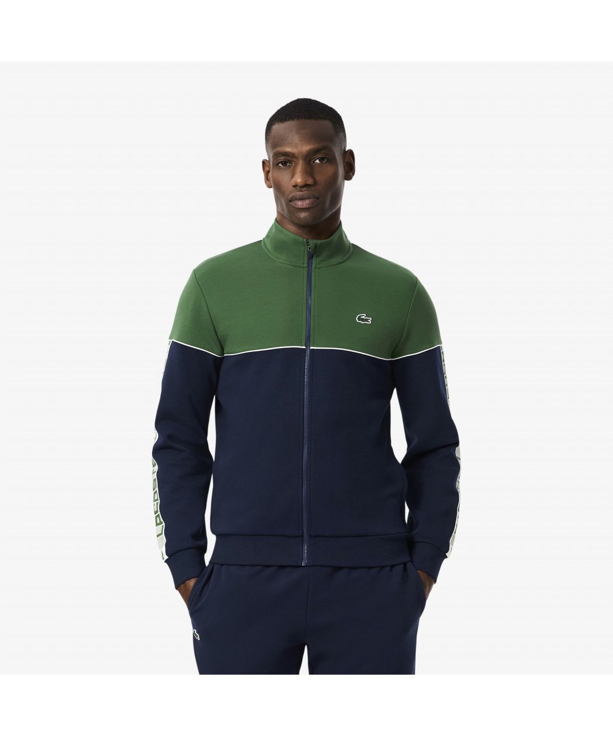 라코스테(LACOSTE) 남성 라코스테 레터링 테니스 스웻자켓 SH4751-55N 802