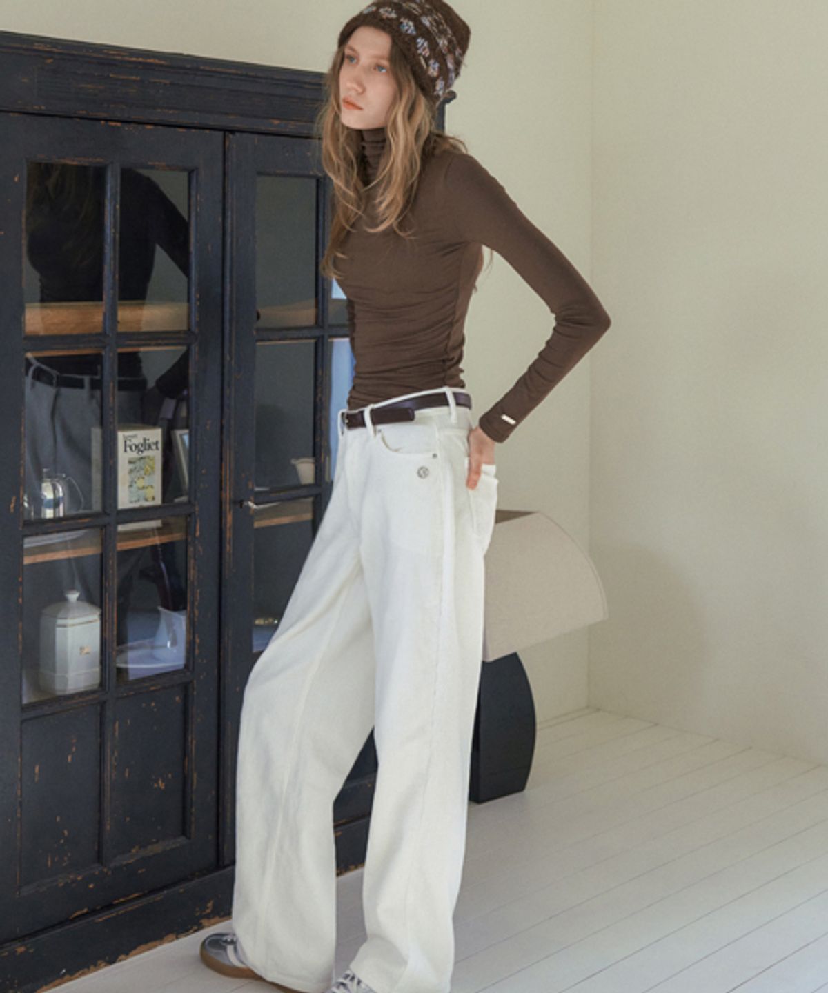 헤인트(HAINT) HAZEL STRAIGHT-CUT CORDUROY PANTS 6COL_IVORY