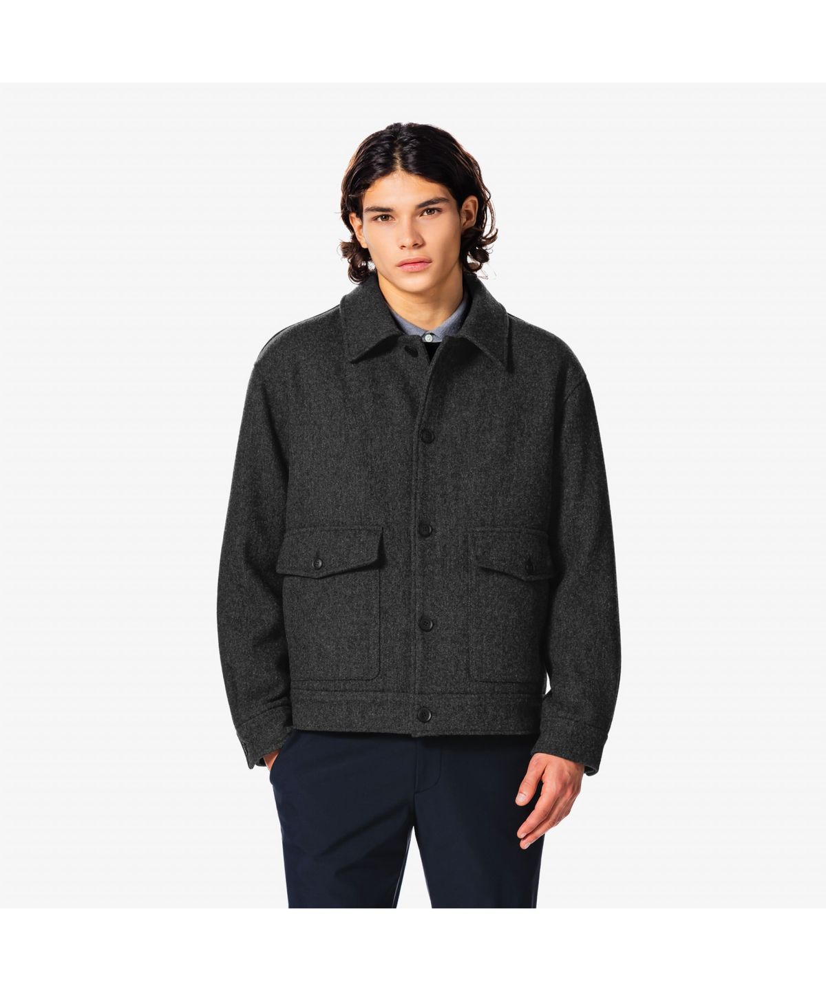 라코스테(LACOSTE) 남성 퀼팅 안감 울 드리즐러 자켓 BH533E-55N CCA