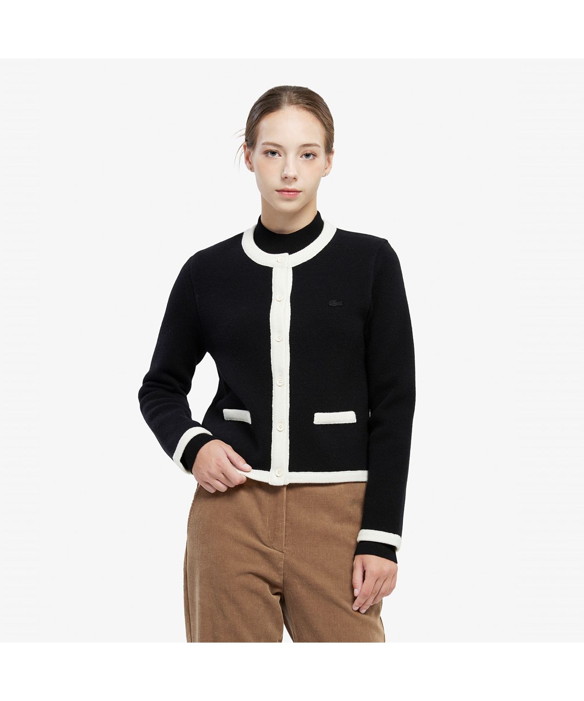 라코스테(LACOSTE) 여성 울 자켓형 가디건 AF206E-55N 031
