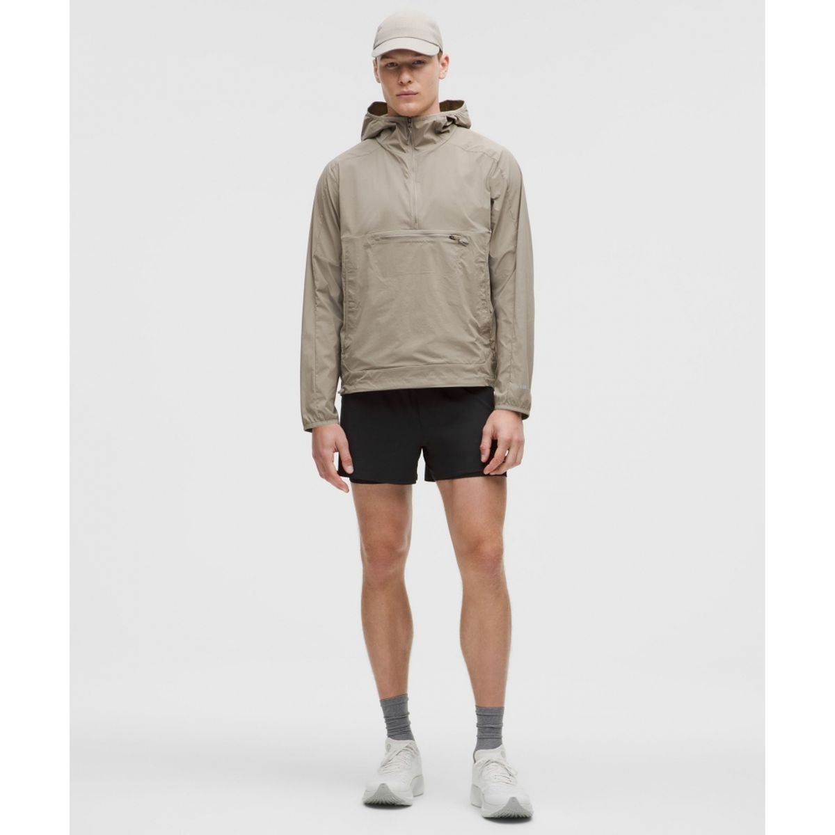 룰루레몬(LULULEMON) 마일 메이커 립스탑 라인드 쇼츠 4inch  BLK