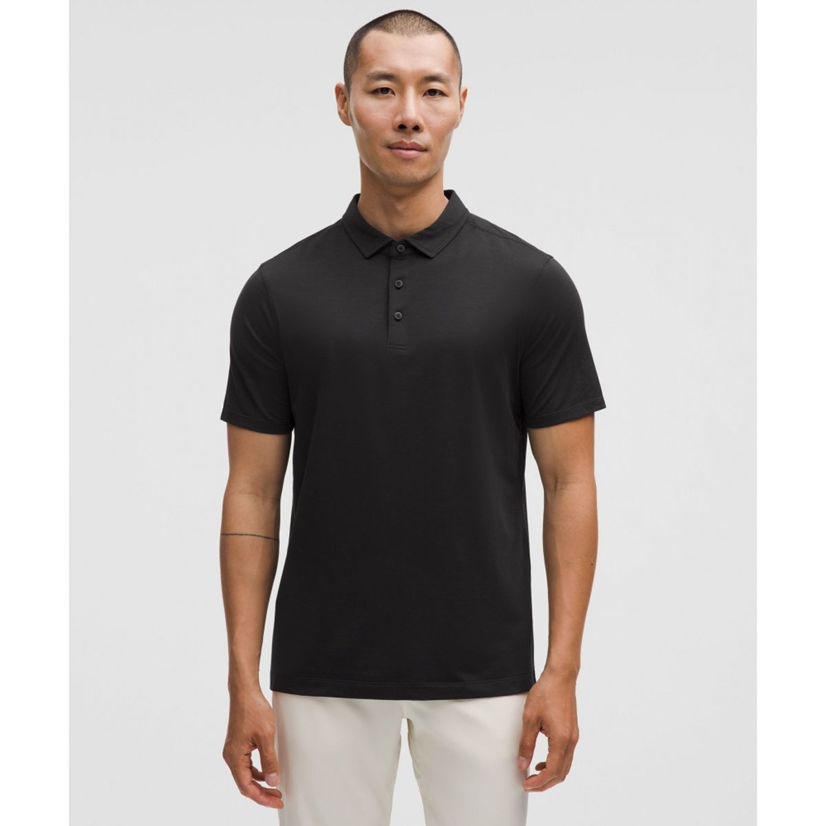 룰루레몬(LULULEMON) 에볼루션 숏슬리브 폴로 셔츠  BLK