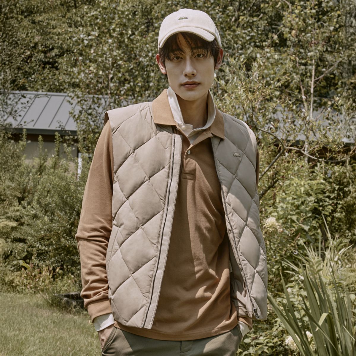 라코스테(LACOSTE) 남성 다이아 퀼팅 다운 베스트 BH282E-55N 02S