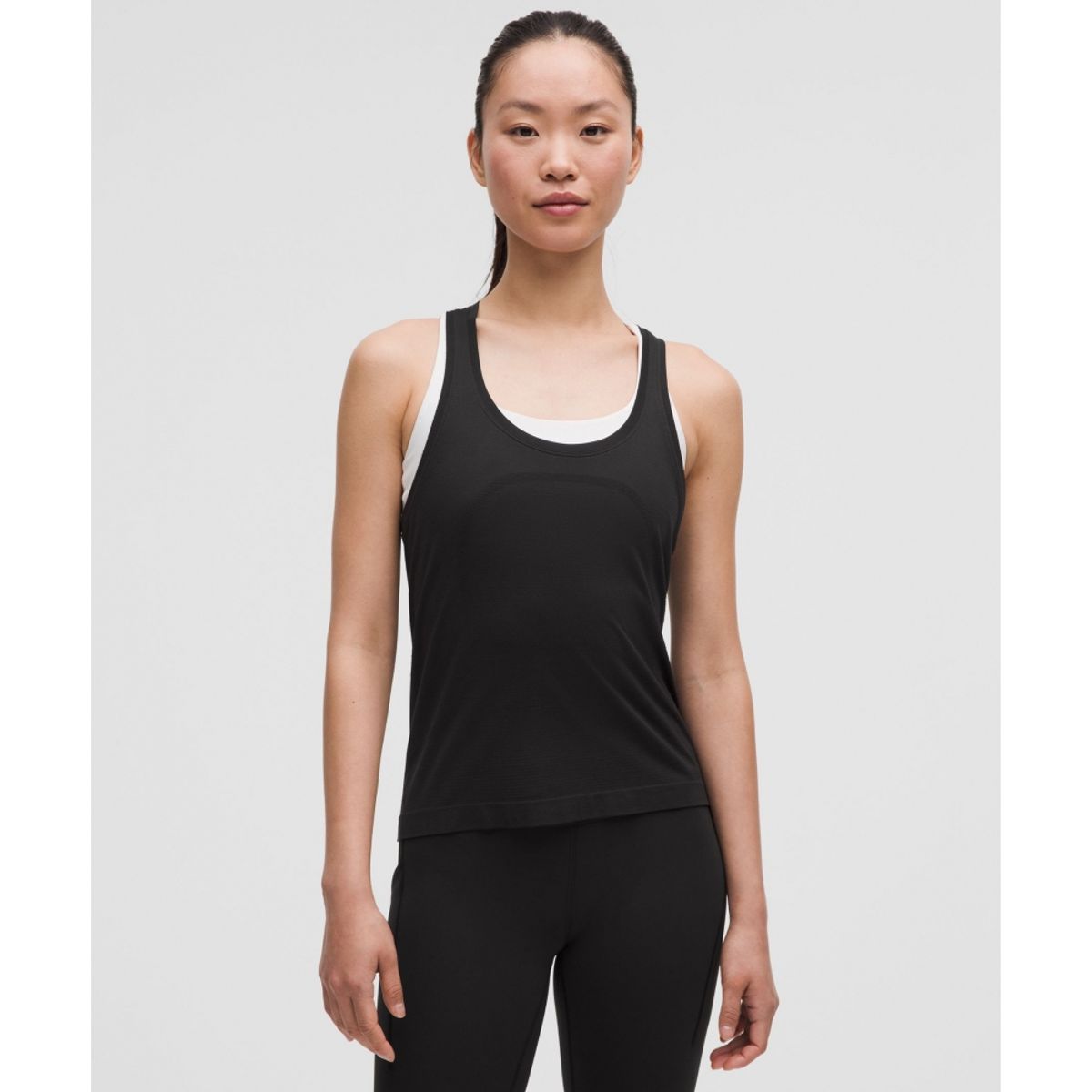 룰루레몬(LULULEMON) 스위프틀리 테크 레이서백 탱크탑 2.0 *웨이스트 렝스  BLK BLK