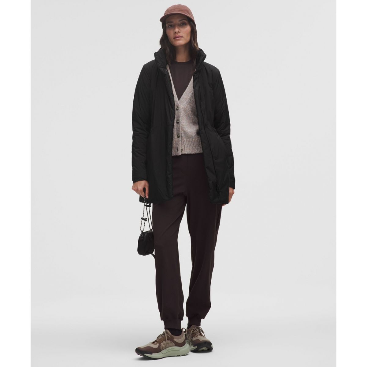 룰루레몬(LULULEMON) 슬릭 시티 롱 재킷  BLK