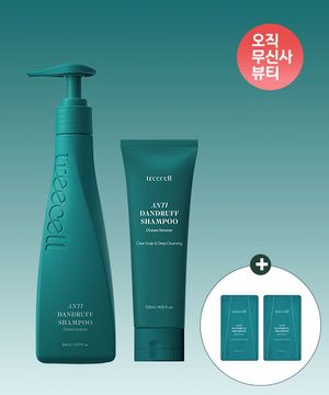 [쿨링 비듬케어/탈모기능성] 안티 댄드러프 샴푸 360ml+120ml 기획 (+8ml*2개 증정)