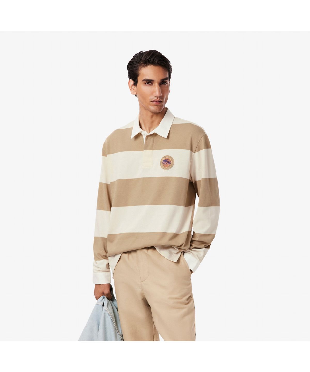 라코스테(LACOSTE) 남성 긴팔 럭비 폴로셔츠 KH5916-55N IBR