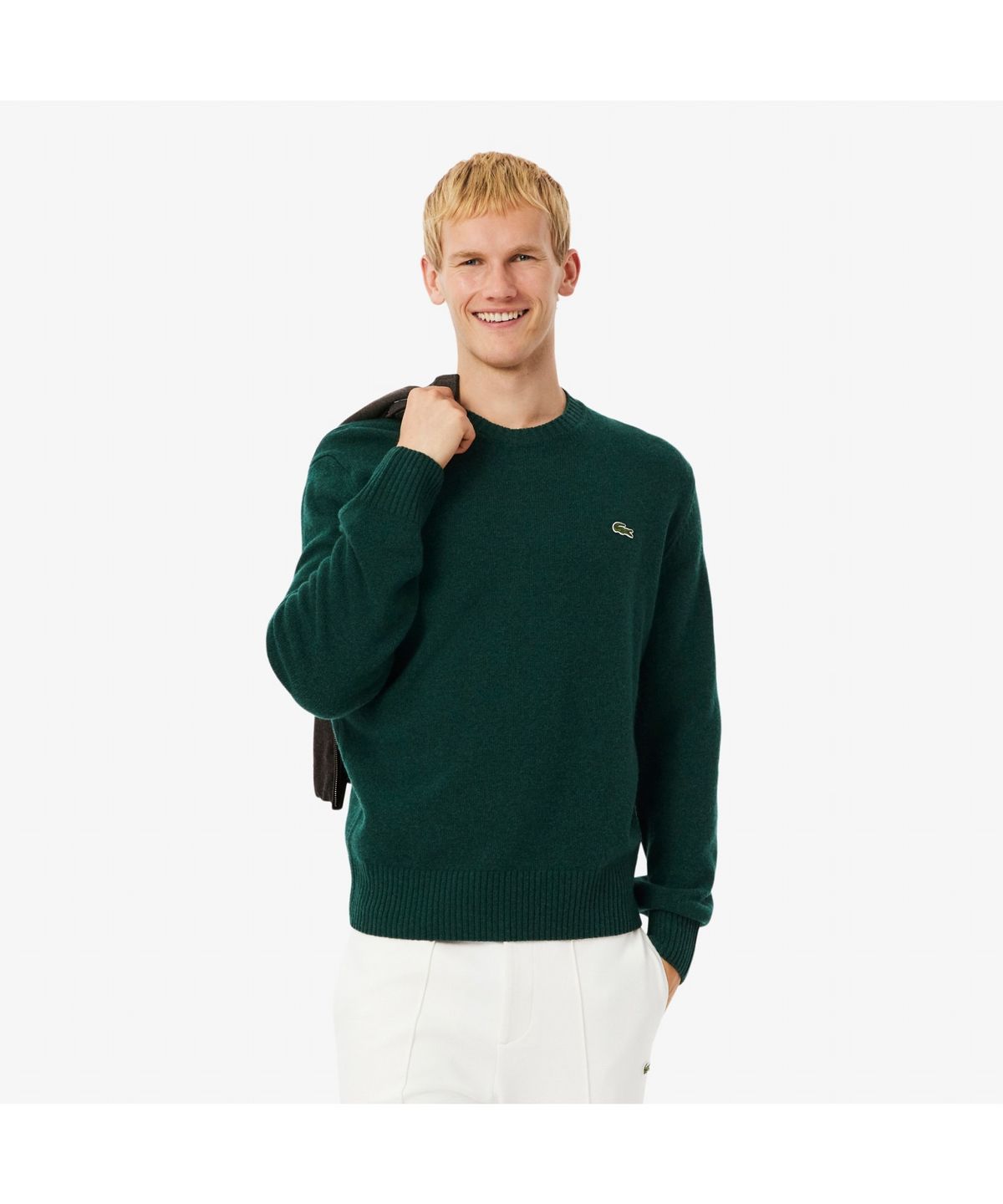 라코스테(LACOSTE) 남성 방모 크루넥 스웨터 AH2916-55N YZP