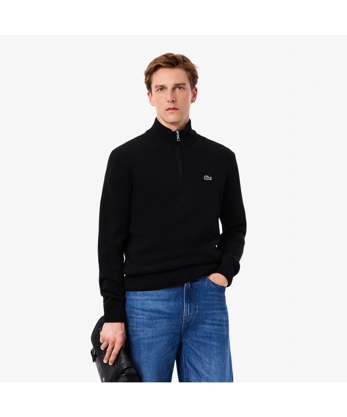 라코스테(LACOSTE) 남성 방모 반집업 스웨터 AH3052-55N 031