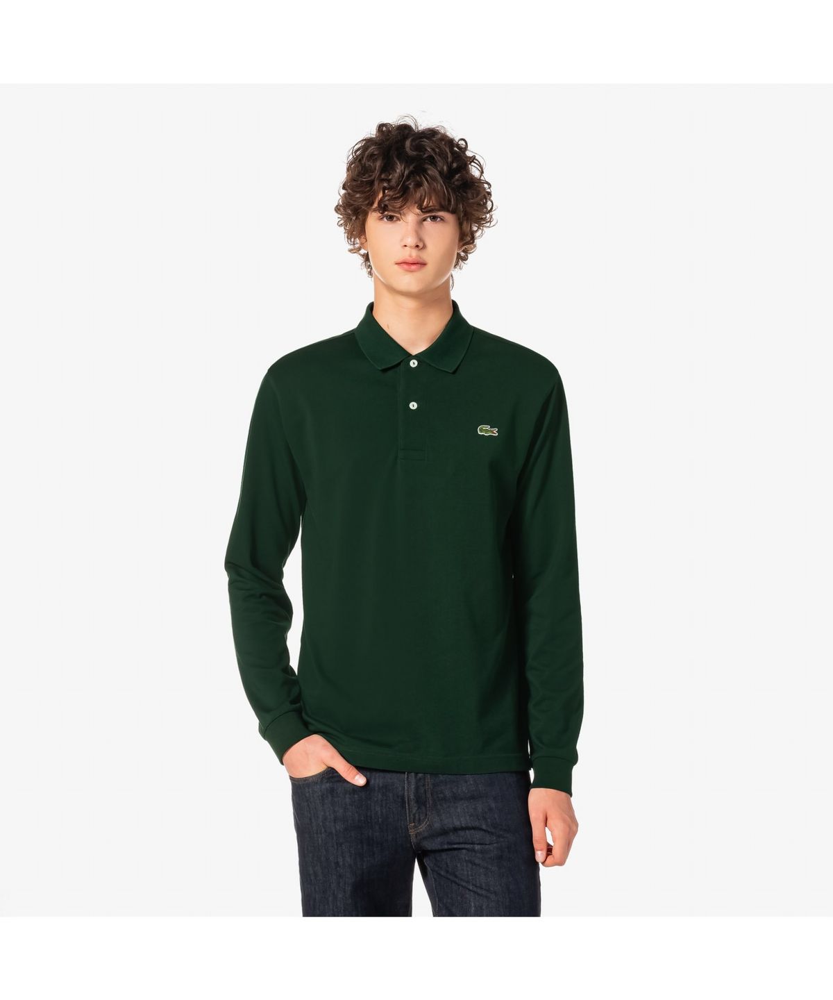 라코스테(LACOSTE) 남성 프렌치 레귤러핏 긴팔 베이직 폴로셔츠 PH732E-55N YZP