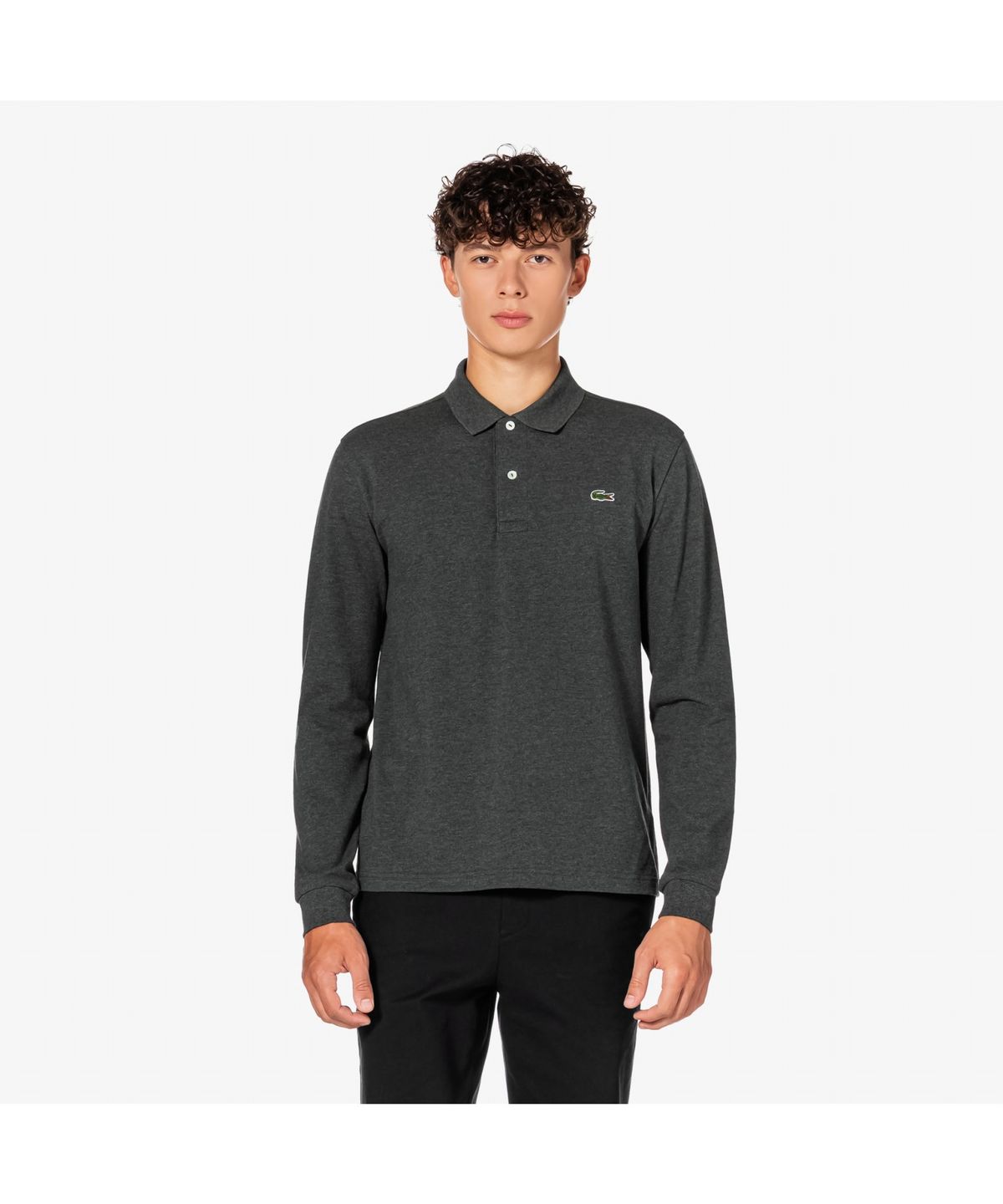 라코스테(LACOSTE) 남성 프렌치 레귤러핏 긴팔 베이직 폴로셔츠 PH732E-55N 050