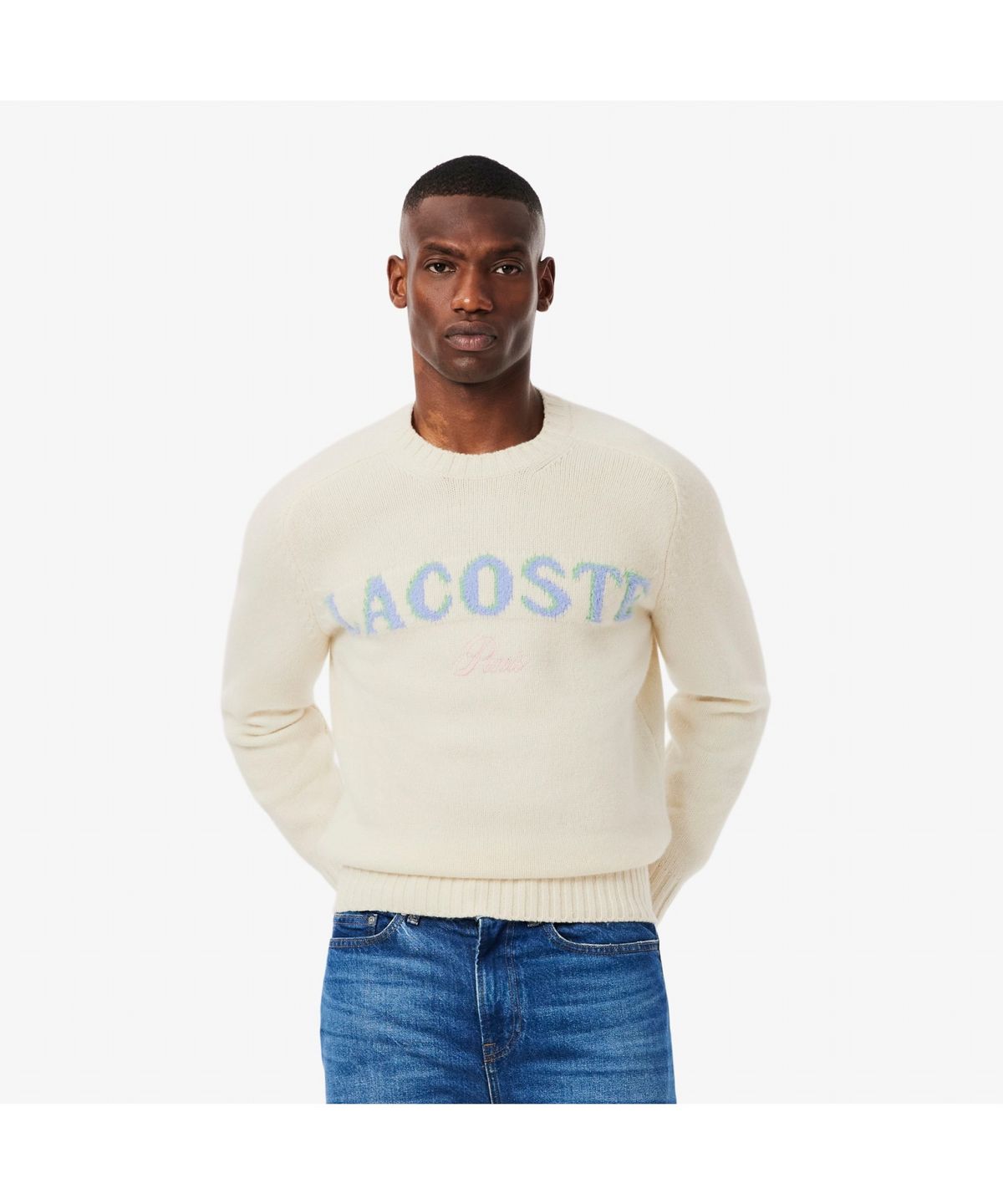 라코스테(LACOSTE) 남성 홀리데이 크루넥 스웨터 AH5202-55N A9I