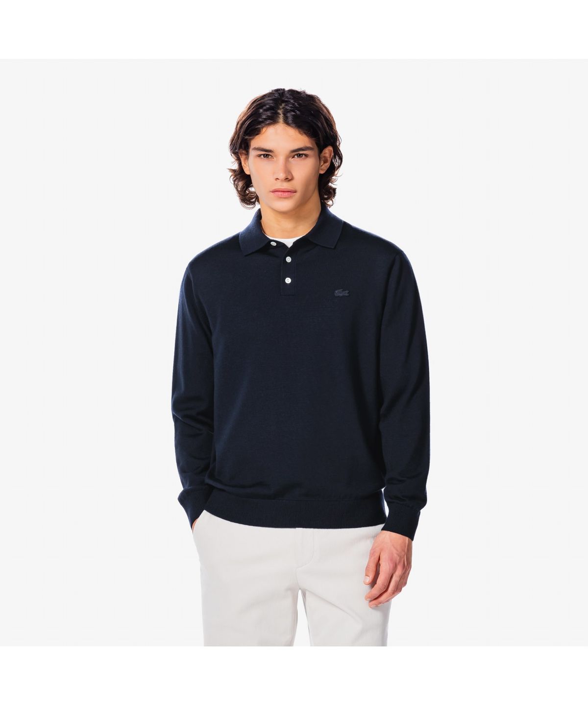 라코스테(LACOSTE) 남성 긴팔 폴로 스웨터 AH880E-55N 166