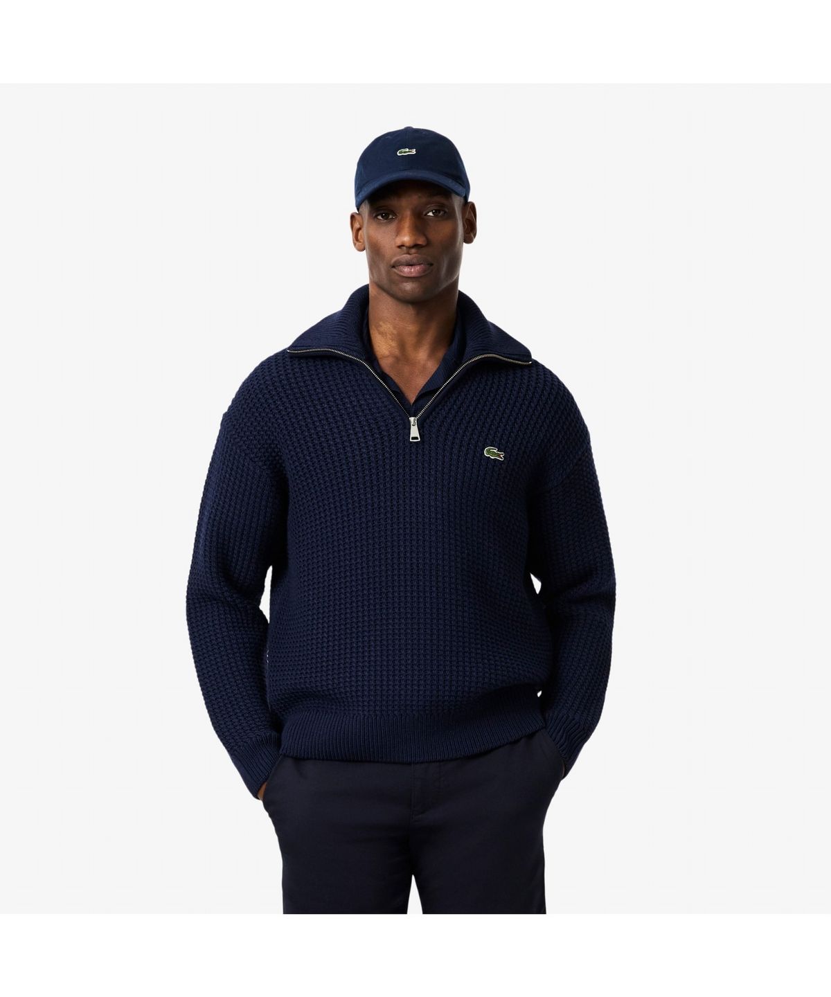 라코스테(LACOSTE) 남성 스카시 조직 카라 스웨터 AH5205-55N 166