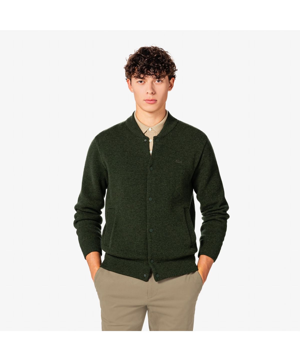 라코스테(LACOSTE) 남성 더블페이스 스타디움 가디건 AH331E-55N L7A
