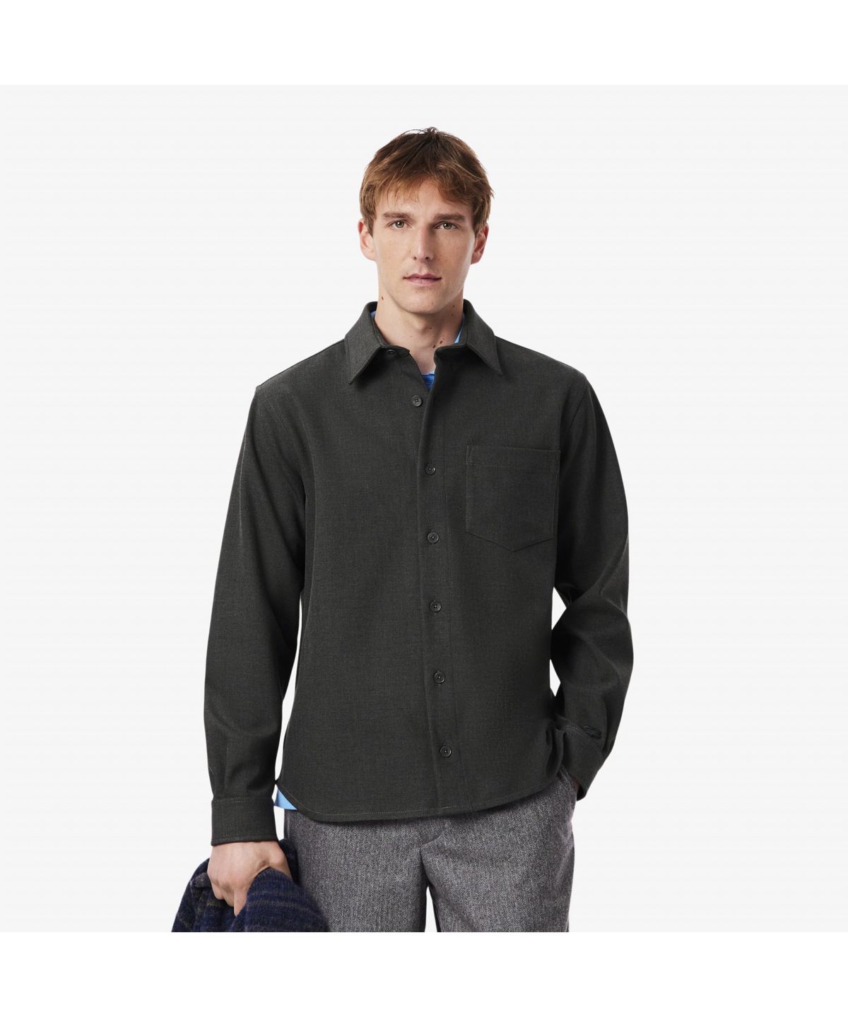 라코스테(LACOSTE) 남성 오버셔츠핏 더블 페이스 셔츠 CH9206-55N 050
