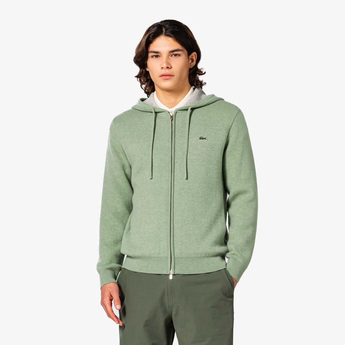 라코스테(LACOSTE) 남성 이중직 후드집업 AH390E-55N S86