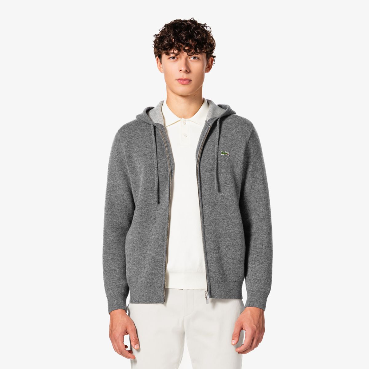 라코스테(LACOSTE) 남성 이중직 후드집업 AH390E-55N CCA