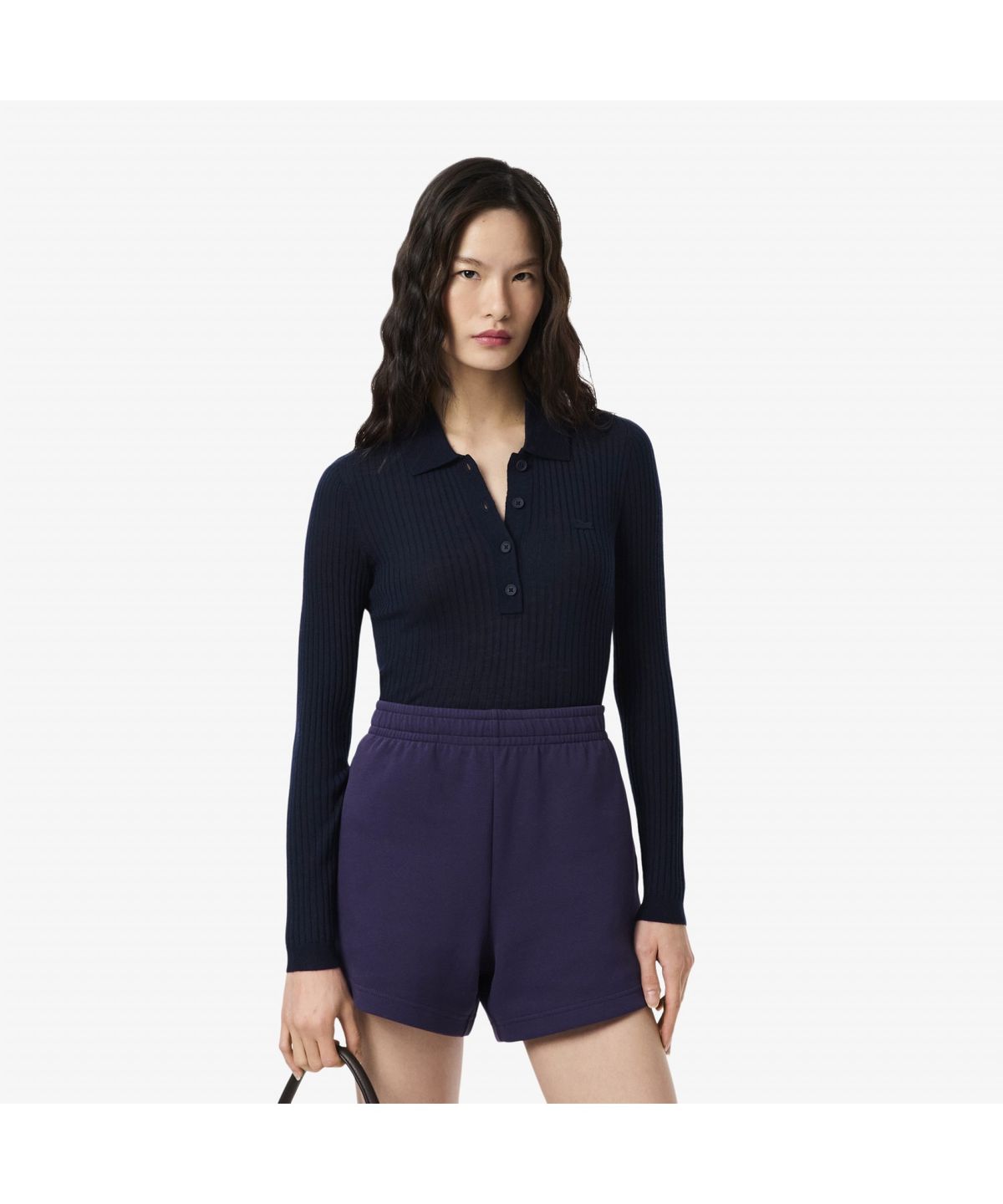 라코스테(LACOSTE) 여성 립조직 긴팔 폴로 스웨터 AF4006-55N 166