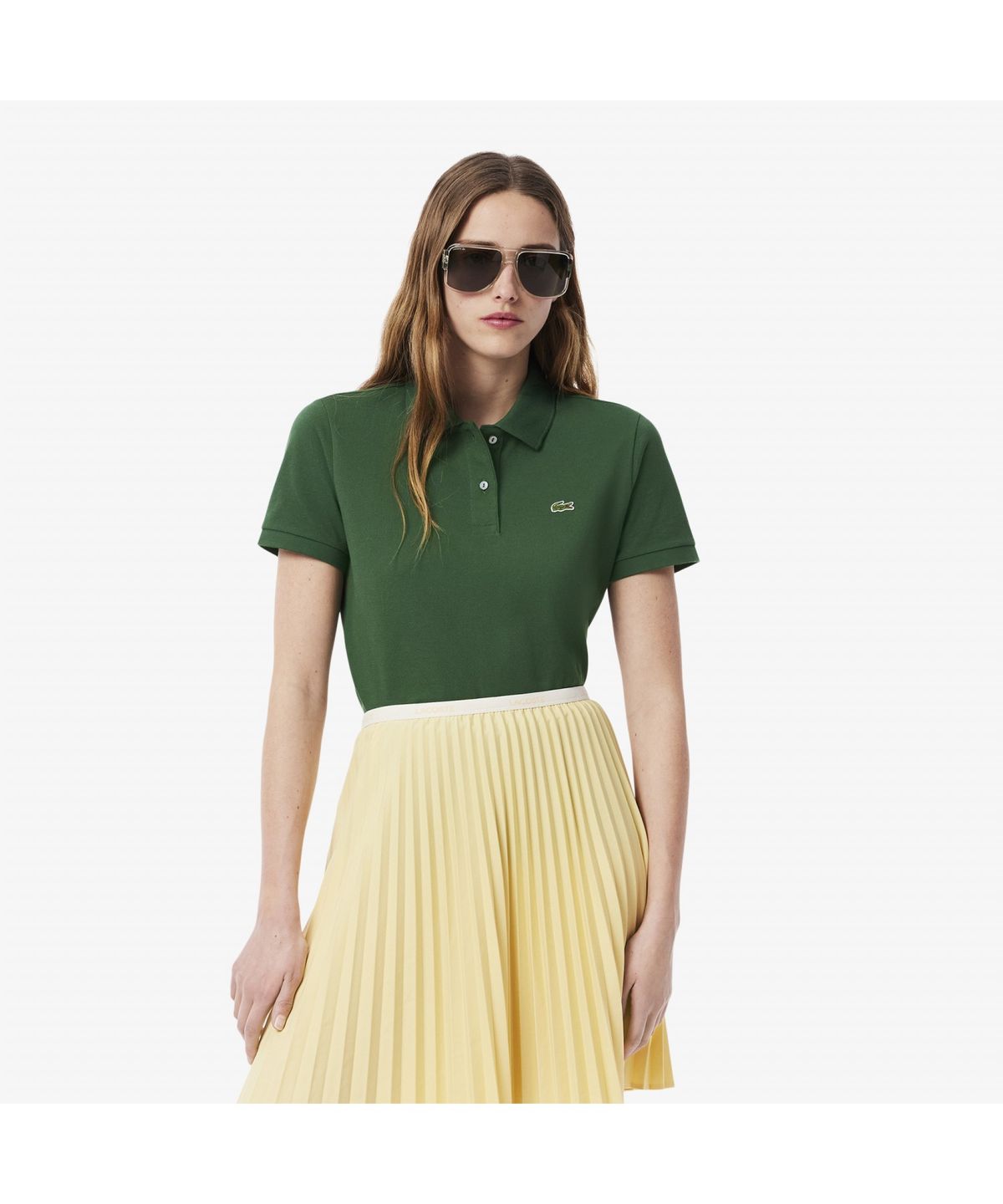 라코스테(LACOSTE) 여성 레귤러핏 반팔 폴로 셔츠 PF7839-55N 132