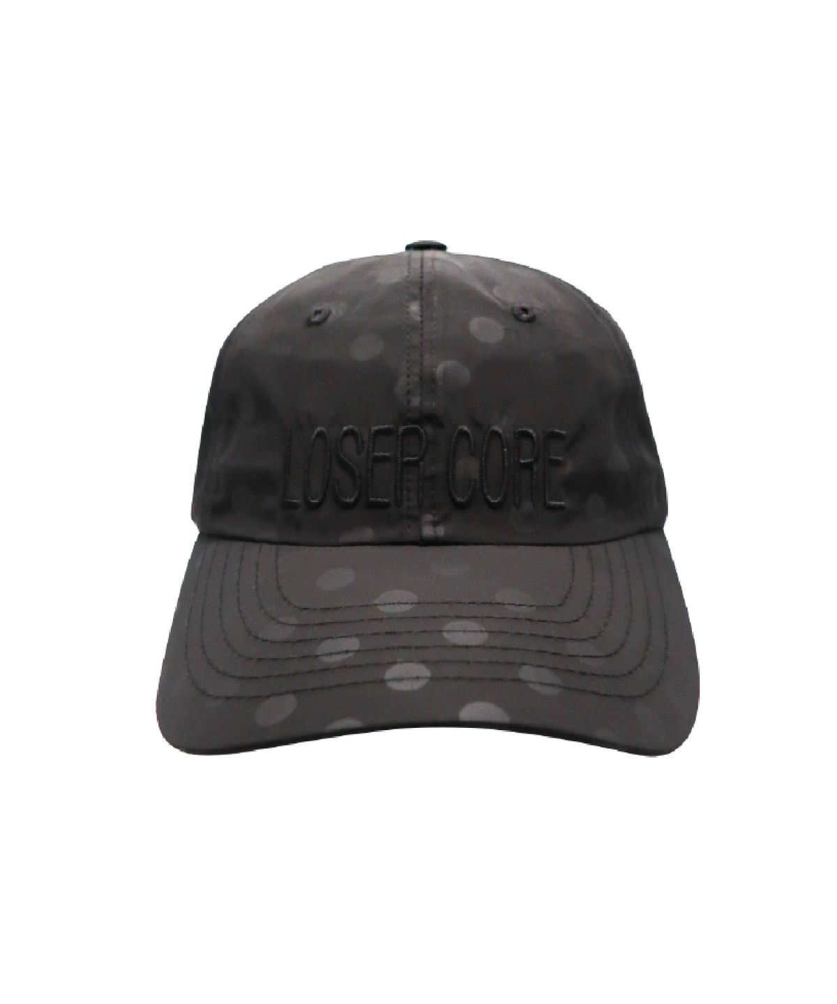 크래피룸(CRAPPYROOM) LOSER CORE DOT MIX BALL CAP (BLACK)